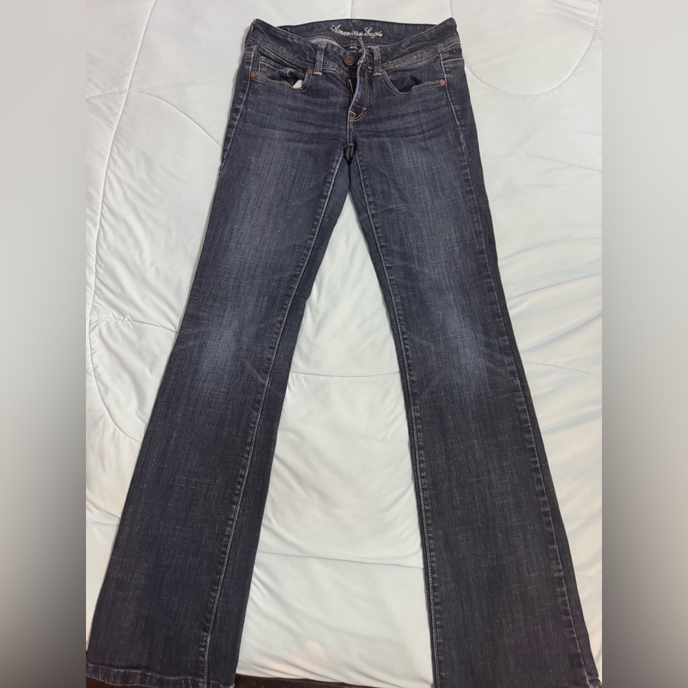 American Eagle Outfitters Original Boot Dark Blue Jeans